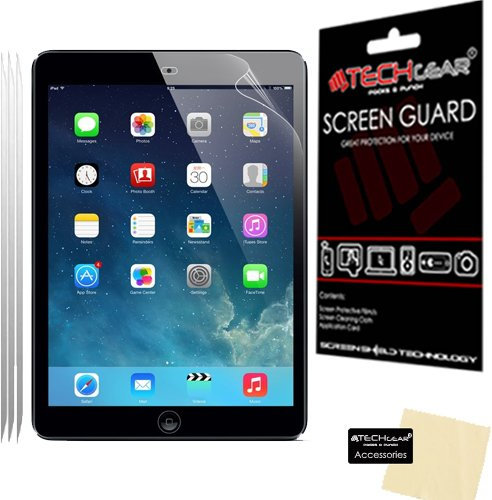 TECHGEAR [3 Pack] Screen Protectors for iPad Air 9.7, iPad Air 2, iPad Pro 9.7 - Clear Lcd Screen Protectors Compatible with Apple iPad Air, iPad Air 2, & iPad Pro 9.7