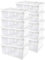 10 er Set Alpfa Schuhboxen je 10,0 Liter Inhalt - transparent mit Deckel - stapelbar 37x26x13 cm