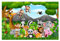Vliestapete Wilde Dschungeltiere, HxB: 190cm x 288cm