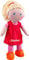 Haba Anziehpuppe individuell Bestickt mit Name, Kleine Puppe ca. 30 cm, Puppe ab 1 Jahr, Puppe mit Stoffkörper und Funktion, Haba Puppe für Mädchen