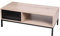 Urban living „SOHO“ Couchtisch aus Holz mit schwarzem Metallgitter, 100 x 50 x 36 cm