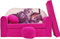 BDW Schlafsofa für Kinder mit Sitzhocker/Kissen, Coton, ROSA 168 x 98 x 60 cm