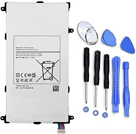 T4800E T4800C T4800KSostituzione della batteria del tablet per Samsung Galaxy Tab Pro 8.4 SM-T320(WiFi) SM-T321(3G & WiFi) SM-T325(3G 4G/LTE & WiFi) Series(3.8V 18.24Wh 4800mAh)