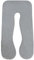 Meiz Pregnancy Pillow Cover, U Shaped Pregnancy Pillow Cooling Silky Cover, 60 inch Maternity Pillow Cover, Dark Grey