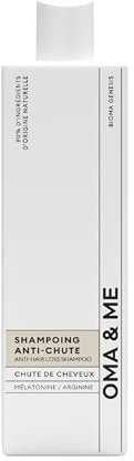 OMA & ME – Shampoing Premium Antichute Stimule la Pousse des cheveux, Réduit la Chute et Améliore la Densité Capillaire, 90% Ingrédients Naturels, Sans Sulfates, Fabriqué en France – 250ml