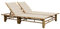 Rantry Lit de bain double avec coussins en bambou meubles, chaises longues, canapé-lit, meubles de jardin, lit de piscine, lit de jardin v1