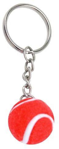 Muuzebsy Petit porte-clés balle de tennis, porte-clés balle de tennis et porte-clés de sport, accessoire de sac de voiture sportif, jouet de récompense scolaire aux couleurs vives, porte-clés de