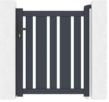 Casanoov Portillon 1m VEYMONT H.120cm aluminium gris