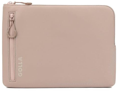 Golla Laptop Tasche/Wasserdichter Laptop Sleeve aus Neopren/Für MacBook, Asus und weitere Notebooks/Elegante Laptophülle/Reißverschluss mit Neoprenmantel / 13 Zoll/Cream