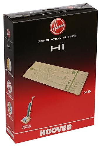 Masterpart Vacuum Paper Dust Bags H1 Pack Of 5 To Fit Hoover Junior, Ranger, Senior Vacuum Cleaners