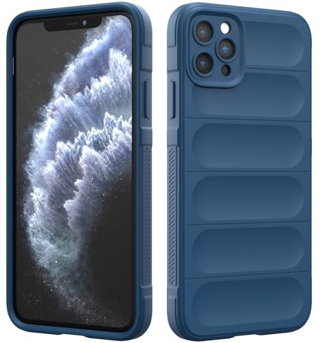 Silicone Case Compatible with iPhone 11 Pro Max, Silky-Soft Touch Cover, Anti-Scratch Phone Case with Microfiber Lining, Shockproof Full Body Protective Case with Camera Protection (Dark Blue)