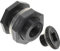 TEMPNAP Conector Agua de Mamparo con Tapón Accesorio de Barril de Lluvia Fitting Manguera de Aguajuego