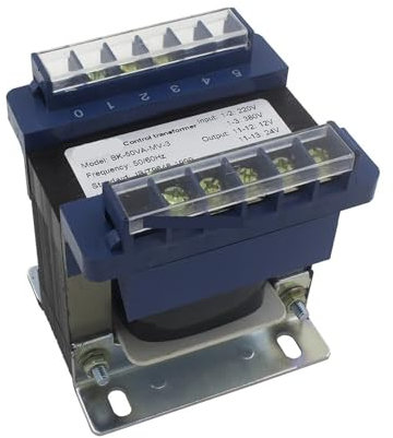 LZIKKGKI Transformador de Potencia de Control BK-50VA 50W Entrada 380V/220V Salida 220V 110V 36V 24V 12V 6,3V(6.3V 12V 24V 36V)