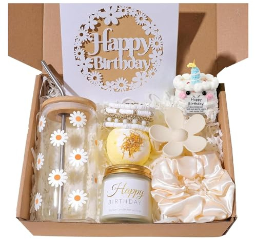 MKUOOY Geburtstagsgeschenk für Frauen, Geschenk Freundin Geburtstag, Geburtstagsgeschenk für Beste Freundin, Schwester, Ehefrau, Mama, Mädchen, 16 18 30 40 50 60 Geburtstag Geschenkset