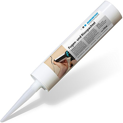 Ruberstein® Fugen- und Rissspachtel natur, Karton mit 3 x 310 ml Kartusche, gebrauchsfertig, Mörtel für Verfüllung von Riss