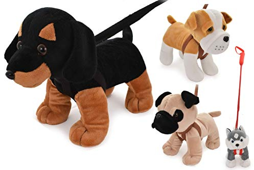 KandyToys TY9254 Hunde auf Leine, 4 Stück