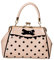 Banned Crazy Little Thing Vintage Bag 50er Jahre Rockabilly Polka Top Henkel Handtasche - Beige
