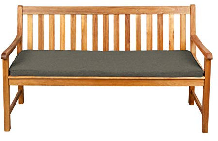 Gutekissen® Sitzkissen für Bank, Gartenschaukeln, Sitz, glatt. FK5 (150x40x5, Dunkelgrün)