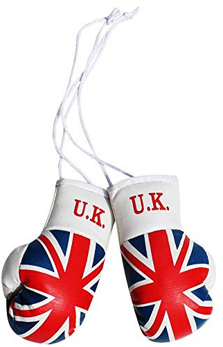 Union Jack Flag Mini Boxing Gloves for Cars or Home