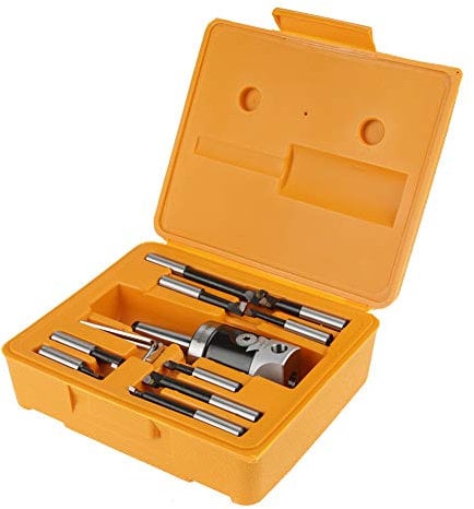 Testa alesatrice 50 mm utensile di tornitura barra utensile di tornitura con accessori per fresatrice per biella 9 pezzi 12 mm MT2 -M10 F1-12