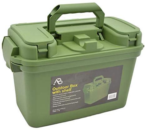 AB Robuste Outdoor Box aus Kunststoff (Oliv/38,0 x 19,0 x 24,0 cm)