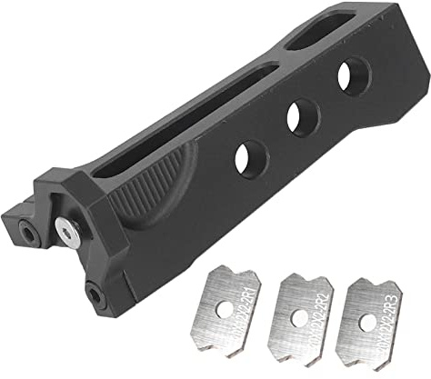 Tagliabordi Manuale, Tagliabordi per la Lavorazione del Legno in Lega di Alluminio con 3 Lame, Impugnatura Ergonomica, Taglierina per Bordi in Legno