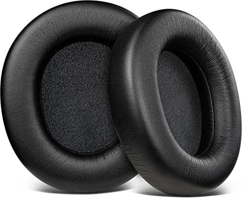 SOULWIT Replacement Earpads for Steelseries Arctis Nova Pro Wired, Nova 1/1X/1P/3/3P/3X/4/7/7X/7P Headphones, Ear Pads Cushions with Soft Protein Leather, Noise Isolation Foam - Black