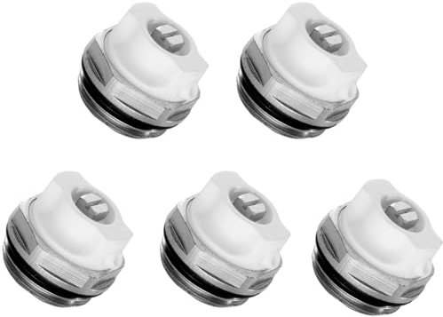 Schläfer 7046005 | Valvola di Sicurezza di Sfiato manuale per Termosifone, Scarico Sfogo Aria Radiatore Riscaldamento 1/2, Valvola di Sicurezza per Caloriferi e Termoarredo in Ottone. 5PZ
