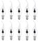 ALIVIM 10 Stück 3W 220V E14 C35 Kerze LED Birne Flamme Spitze Natur Feuer Flackernde Licht Vintage Bar Home Decor Lampe