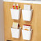Rseuphiee 4 Stück Küchenschranktür Aufbewahrungsbox, Selbstklebendes Wandmontierte Aufbewahrungsbox, Badezimmer Organizer Schrank, Küchen Organizer Schrank, für Schrank, Wohnzimmer, Badezimmer