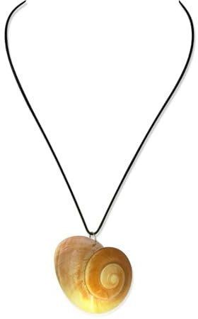 BTFO Muschelkettenhalskette, Leuchtende Muschel Cosplay Kostüm Halskette Großer Muschelanhänger Meeresschnecken Accessoire für Schmuckgeschenke