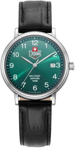 JDM Millitary Herren Analog Uhr mit Edelstahl Armband JDM-WG026-04