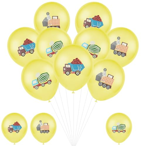 OSDUE 9 Stück Luftballons, Bauwagen-Luftballons Dekorationen
