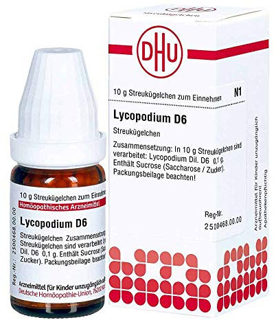 DHU Lycopodium D6 Streukügelchen, 10 g Globuli