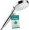 hansgrohe Croma S Douchette à main 110 1jet EcoSmart 7 l/min, blanc/chromé, 26806400