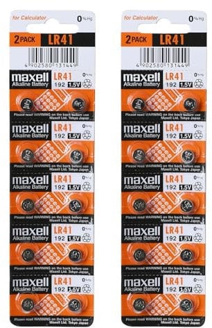 20 Pack Maxell LR41 AG3 192 button cell battery NEW HOLOGRAM PACKAGE by Maxell