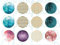 Motivbogen Glitter für runde 25mm Cabochons