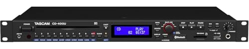 Tascam CD-400U Rackmount CD/Media Player with Bluetooth Wireless and AM/FM Receiver