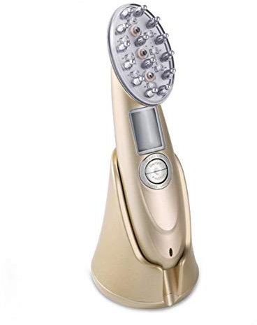 Hair Growth Comb, Microcurrent Photon Light RF Hair Loss Renewable Therapy Vibration Massage Scalp Hair Growth Rechargeable Care Device
