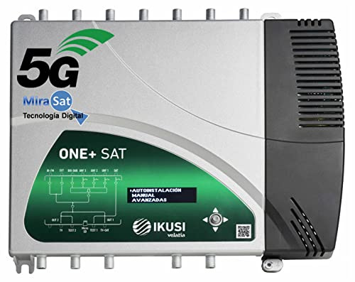 Central programable One+ Sat con un Nivel de Salida de 131dBuV 2864 de Ikusi