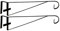 Selections Hanging Basket Brackets for Wooden Fence Panels (Pack of 2)