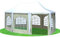 Stabilezelte Gartenpavillon 4x5,5m mit Seitenteilen Arabica Pagodenzelt 8-eck PVC Weiss BEIGE