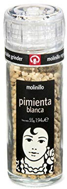 Carmencita - Pimienta Blanca en Grano - Ideal para Molinillos y Brindar Sabores Especiales a Tus Comidas - 590 Gramos