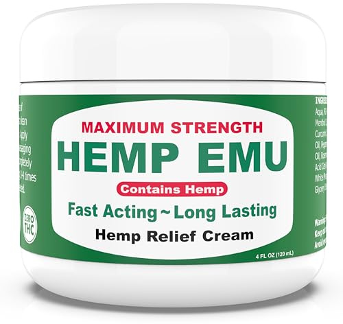 Hemp Emu Joint & Muscle Cream, 4 Oz.