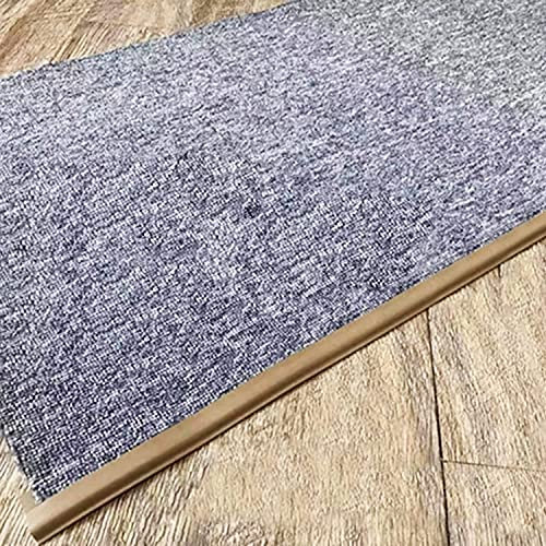 Brown Carpet Edging,Wood Floor to Carpet Transition Strip for Thin Floor Mats,Home Office Door Threshold Internal Reducer(Size:Length 2.5m(8.2ft)