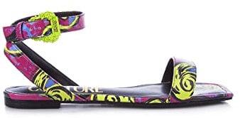 VERSACE JEANS COUTURE Sandalo Basso Millie con Stampa Pop Couture Multicolor 74VA3S61ZS366 PU2 38