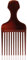 TITANIA Afrokamm (Braun) • Kamm für Afro Hair • Grobzinkiger Lockenkamm mit Griff • Afro Kamm/Afro Comb • Styling Kamm für Locken • Grober Kamm für Naturlocken • Made in Germany
