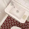 Alwayspon Adesivi per piastrelle, 25 pezzi x 20 cm, colore rosso, autoadesivi, per bagno, cucina, paraspruzzi, in vinile, per pavimenti e pareti