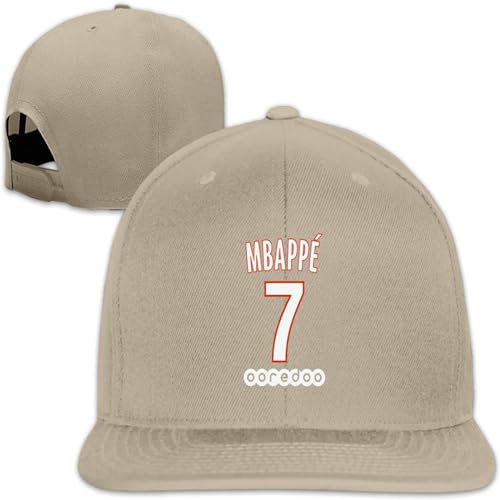 WVVCXCC Baseballkappe Unisex und modisch Paris PSG #7 Mbappe 2021 3D-Druck Snapback Baseballkappe Casquette Dad Hiphop Cap Hut Geschenk für Männer Frauen Sport Outdoor-Geschenke