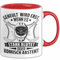 Geheult Wird Erst Wenn Es Stark Blutet Eishockey Tasse Geschenk Eishockey-Spieler Kaffee-Becher (Rot)